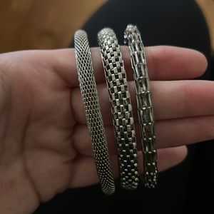 Silver bracelets